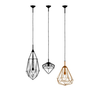 现代金属吊灯su模型