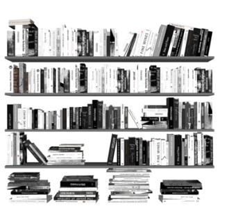 现代书架su模型