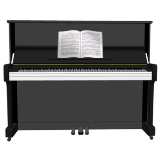 现代钢琴su模型