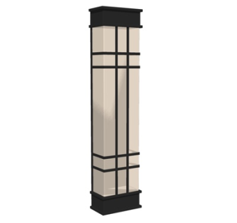 新中式壁灯su模型