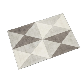 现代布艺地毯su模型