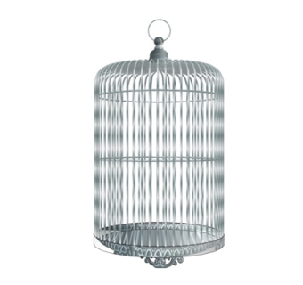 现代金属鸟笼su模型