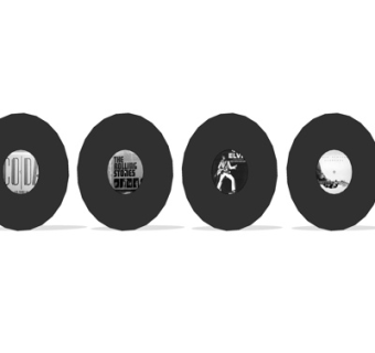 现代盘子装饰摆件su模型