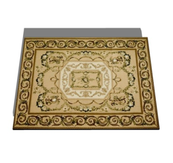 欧式布艺地毯su模型