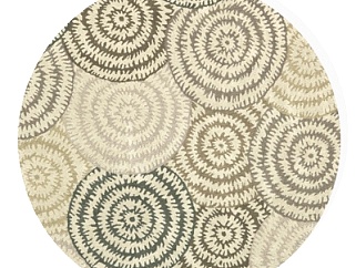 现代圆形地毯su模型