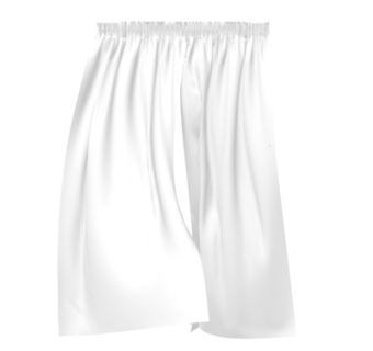 现代布艺窗帘su模型