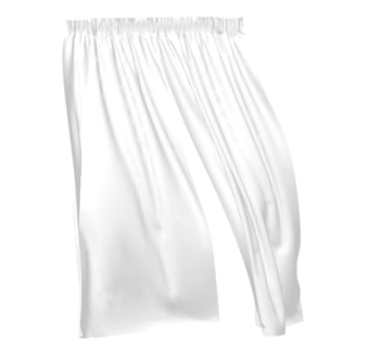 现代布艺窗帘su模型