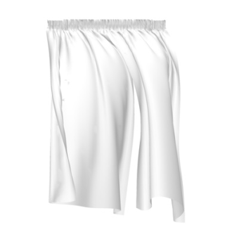 现代布艺窗帘su模型