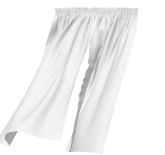 现代布艺窗帘su模型