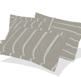 现代布艺枕头su模型