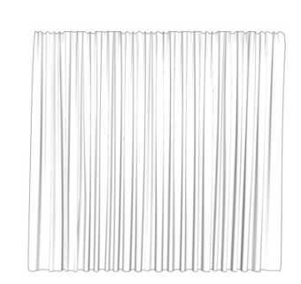 现代布艺窗帘su模型