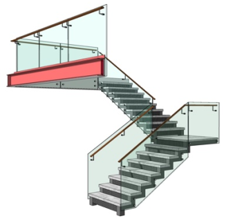 现代楼梯su模型