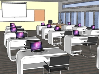 现代<em>电脑</em>教室<em>su模型</em>