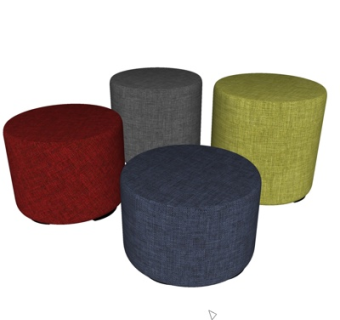 现代布艺凳子su模型