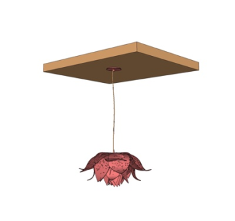 现代金属吊灯su模型