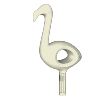 现代天鹅摆件su模型