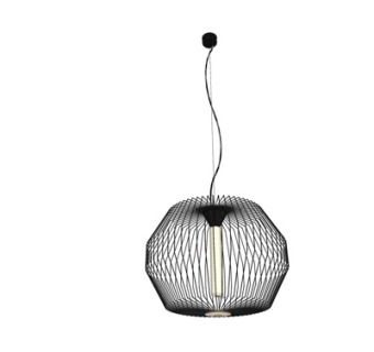 现代金属吊灯su模型