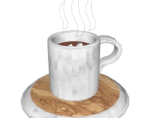 现代<em>咖啡杯</em>su<em>模型</em>