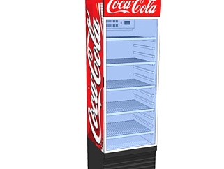 现代超市冰柜su模型