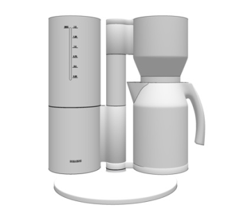 现代热水壶su模型