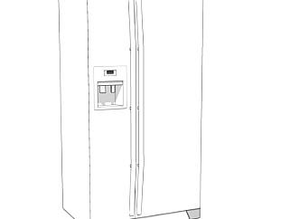 现代冰箱su模型
