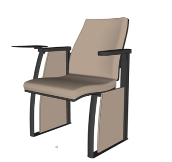 现代布艺办公椅su模型