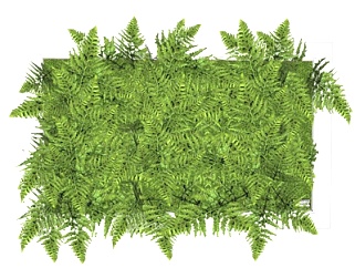 现代绿植墙饰su模型