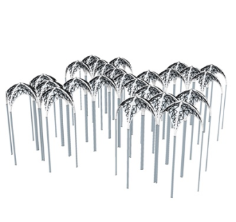 欧式玻璃廊架su模型