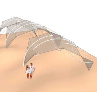 欧式金属亭子su模型