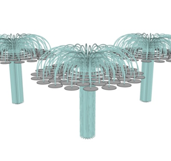 欧式玻璃凉亭su模型