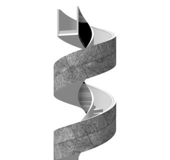 现代旋转楼梯su模型