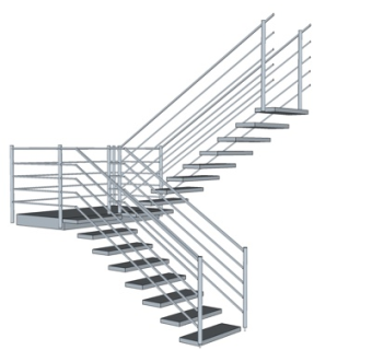 现代楼梯su模型