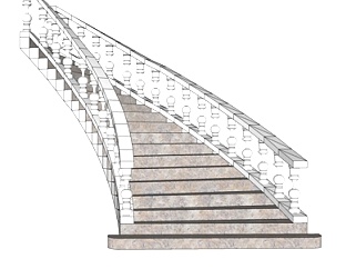 <em>欧式楼梯</em>su模型