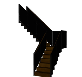 现代楼梯su模型