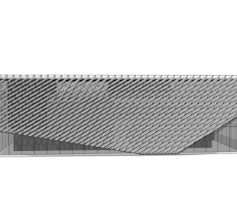 现代金属景观墙su模型