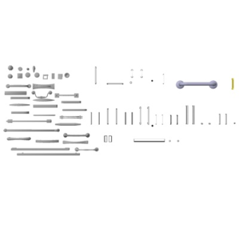 现代金属门把手su模型