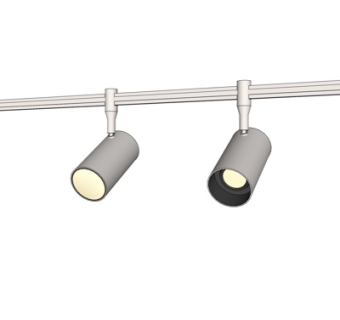 现代金属射灯su模型