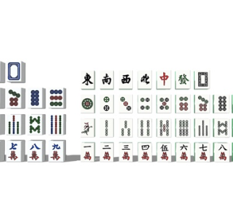 现代麻将su模型