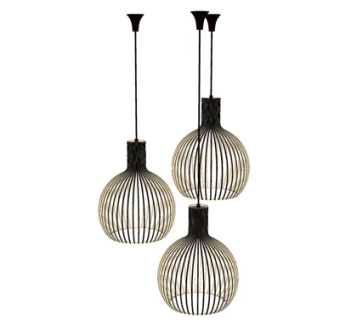 现代铁艺吊灯su模型