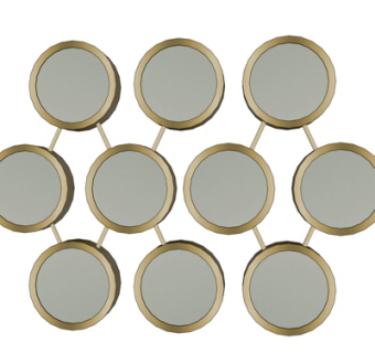 现代金属圆形吊灯su模型