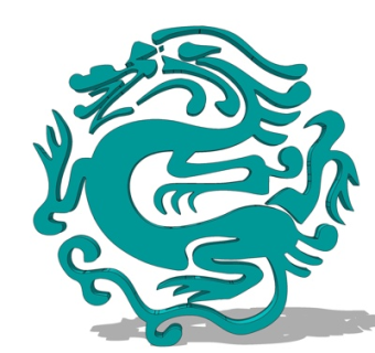 中式龙形雕花su模型