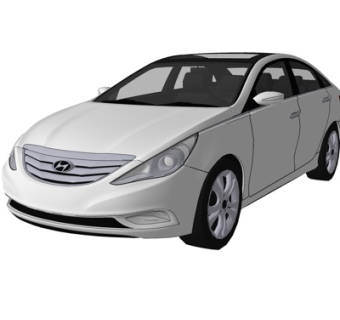 现代汽车su模型