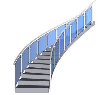 现代楼梯su模型