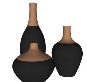 现代陶瓷花瓶su模型