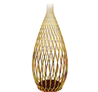 现代藤编花篮su模型