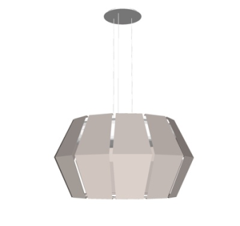 现代金属吊灯su模型