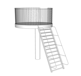 现代楼梯su模型