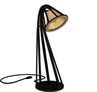 现代金属台灯su模型