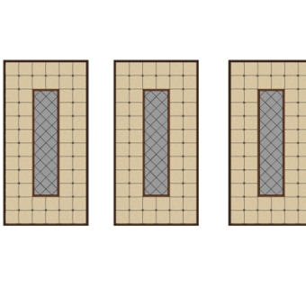 现代背景墙su模型