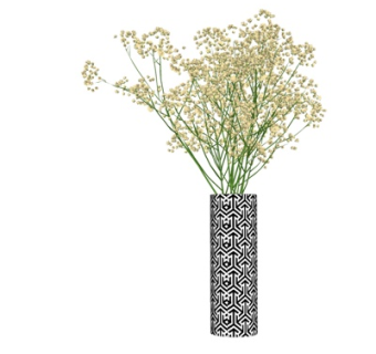 现代花瓶花卉su模型